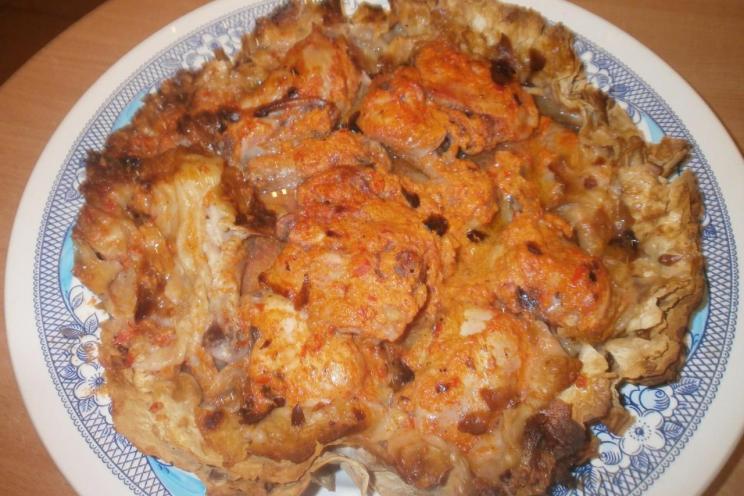 Armenian-Style Chicken in Crispy Lavash