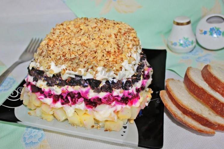 Festive Beet and Potato Salad with Prunes