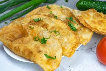 Juicy Chebureks with Minced Meat Filling