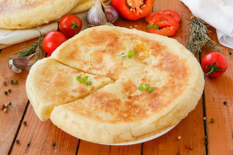 Cheese-Stuffed Ossetian Pies: Pan-Fried Perfection