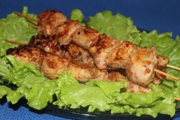 Skillet Chicken Skewers