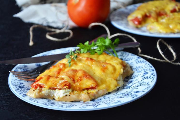 Cheesy Baked Chicken Chops