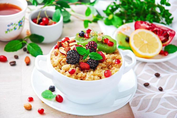 Nutty Bulgur Milk Porridge