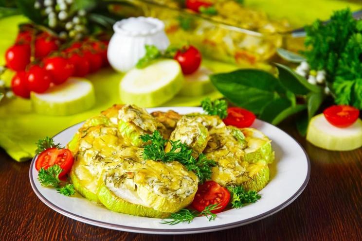 Cheesy Baked Zucchini in Sour Cream Cheesy Baked Zucchini in Sour Cream