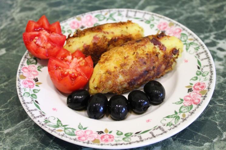 Ham-Stuffed Potato Sausages Ham-Stuffed Potato Sausages