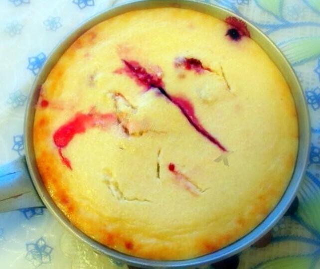 Berry Cottage Cheese Casserole with Apricot Sauce