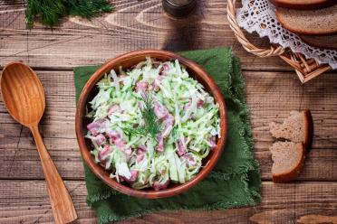 Quick & Tasty Smoked Sausage & Cucumber Salad