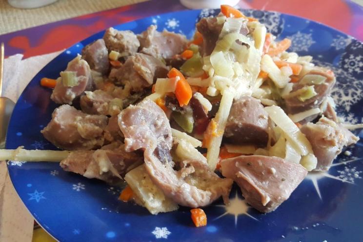 Russian-Asian Turkey Gizzard Stew