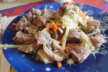 Russian-Asian Turkey Gizzard Stew