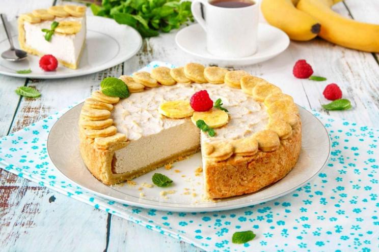 Banana & Cottage Cheese Shortbread Pie Banana & Cottage Cheese Shortbread Pie