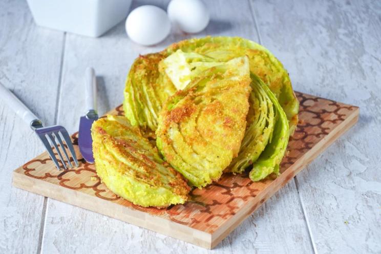 Crispy Cabbage Schnitzel Delight