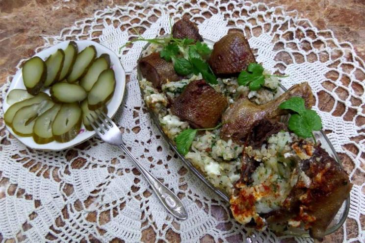 Stuffed Duck with Aromatic Rice
