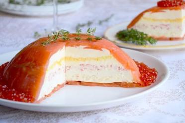 Festive Fish Layered Snack Cake
