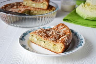 Cabbage and Egg Kefir Pie