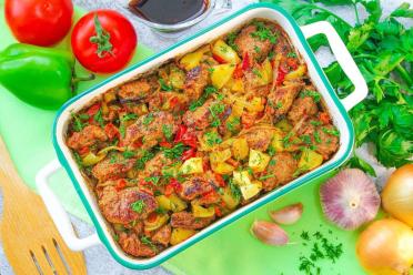 Baked Soy Meat: Juicy and Flavorful Family Meal