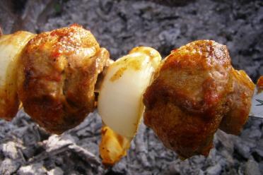 Grilled Soy-Marinated Mushrooms with Mayonnaise