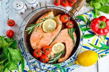 Pan-Seared Chum Salmon Steak