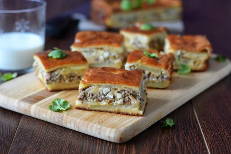 Baked Saury and Potato Pie