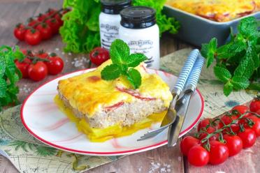 Cheesy French Minced Meat Casserole