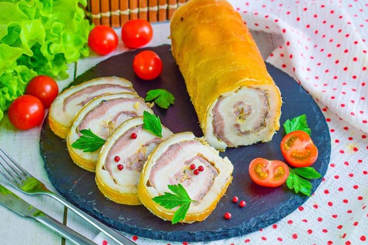 Oven-Baked Crispy Pork Roll