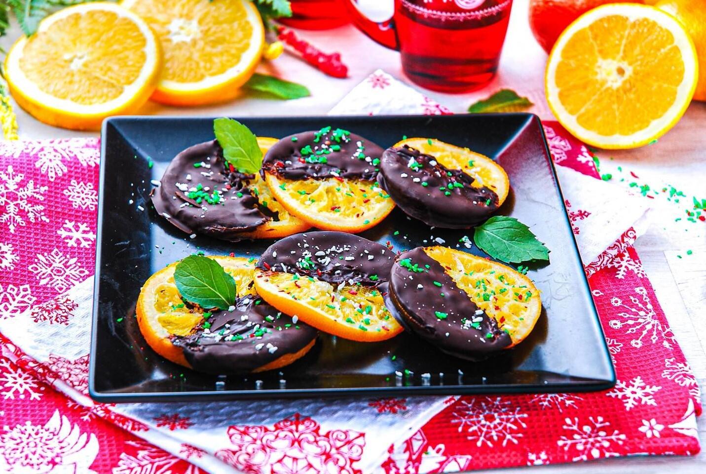 Chocolate-Dipped Orange Slices