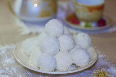 Coconut Cheese Surprise Balls