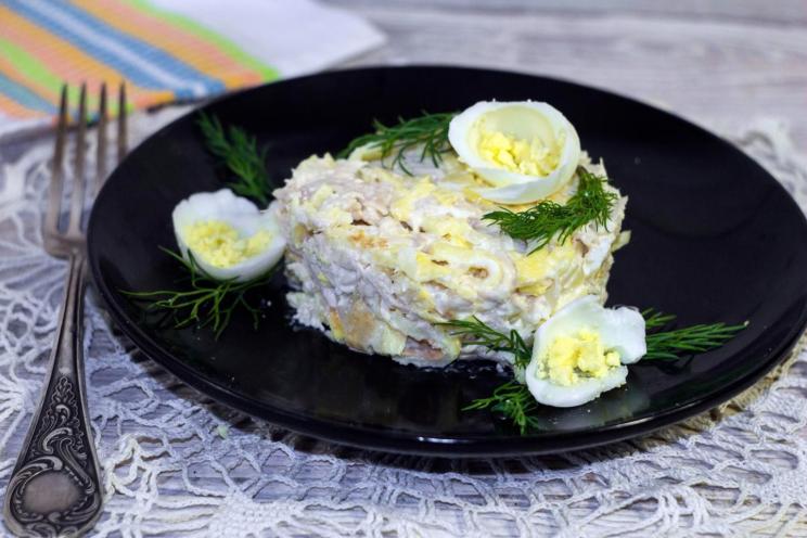 Egg Pancake Tenderness Salad