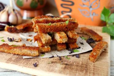 Garlic Beer Croutons