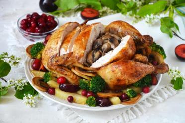 Oven-Baked Mushroom-Stuffed Chicken