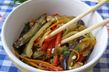 Easy Korean Eggplant Salad