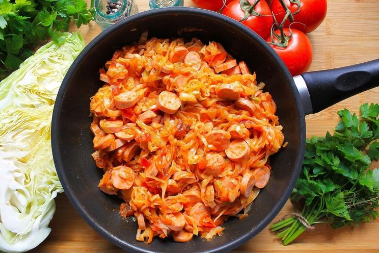 Quick & Tasty Cabbage Sausage Stew