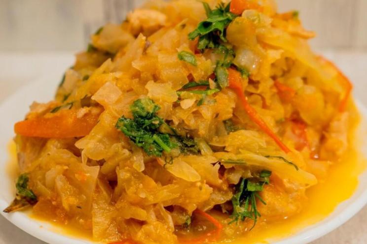 Turkey and Tomato Cabbage Stew