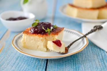 Fluffy Oven-Baked Cottage Cheese Casserole