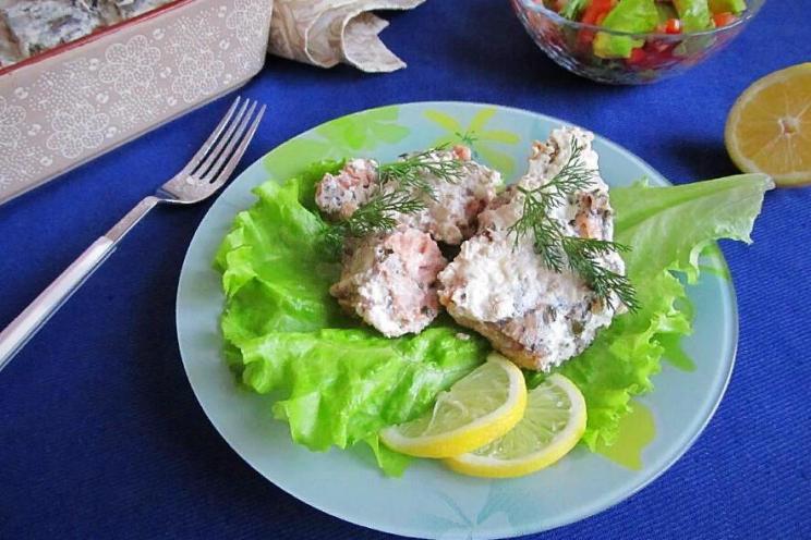 Creamy Baked Salmon