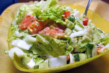 Salmon and Cucumber Fresh Salad