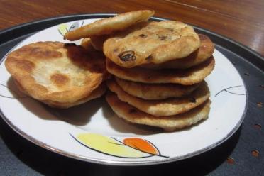 Crispy Onion Flatbreads with Flour and Water
