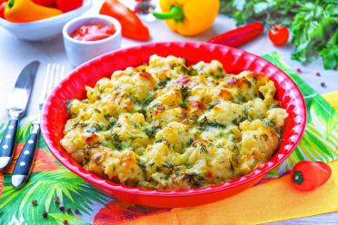 Oven-Baked Cauliflower in Sour Cream