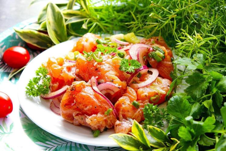 Easy and Delicious Trout and Onion Salad