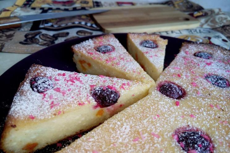 Oven-Baked Cottage Cheese Semolina Casserole