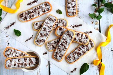 Festive Birch Bark Shortbread Cookies