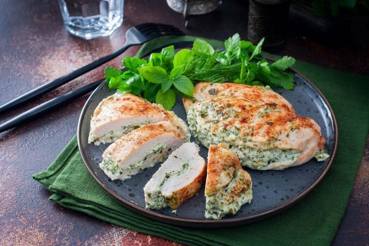 Cheese-Stuffed Baked Chicken Fillet