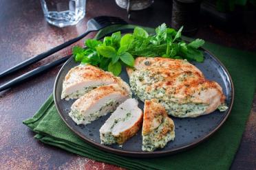 Cheese-Stuffed Baked Chicken Fillet