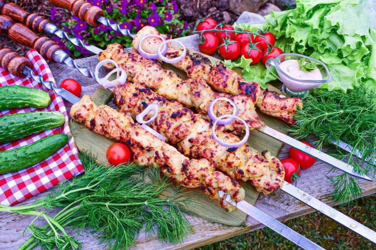 Grilled Chicken Shashlik Delight