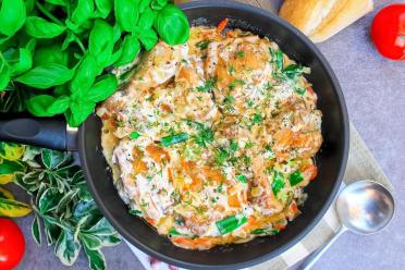 Creamy Pan-Fried Chicken