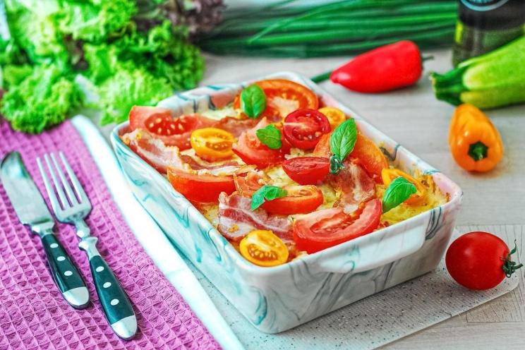 Cheesy Bacon Potato Casserole