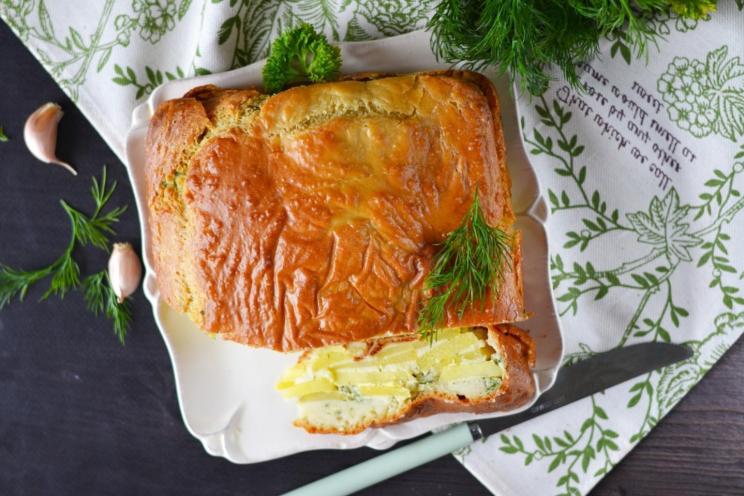 Quick Kefir Potato Pie