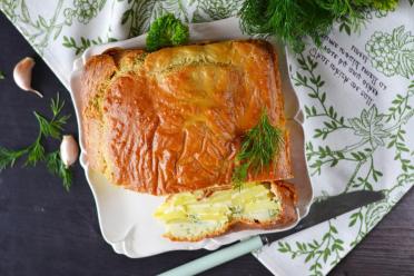 Quick Kefir Potato Pie