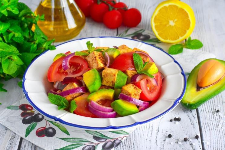 Spicy Tofu & Tomato Salad Spicy Tofu & Tomato Salad