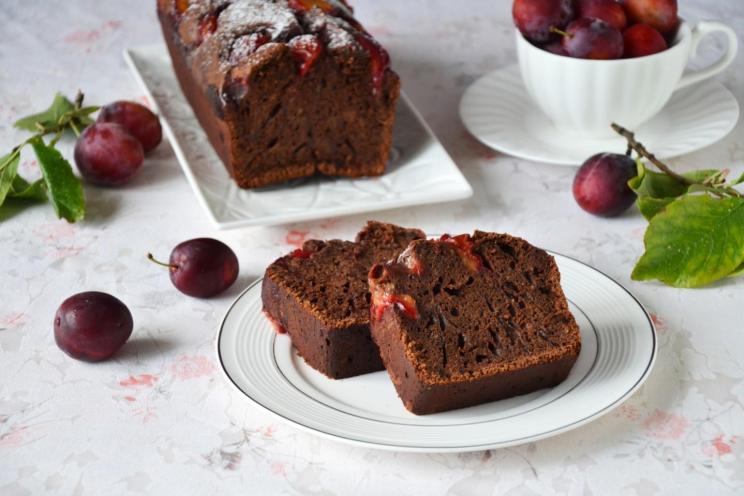 Rich Plum Chocolate Cake