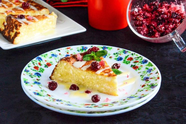 Egg-Free Cottage Cheese Casserole in the Oven